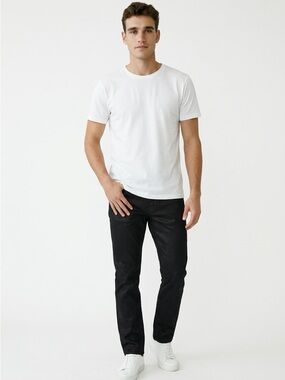 The Kooples Men's buttonfly Black Jeans - Classic Straight Fit 28x34